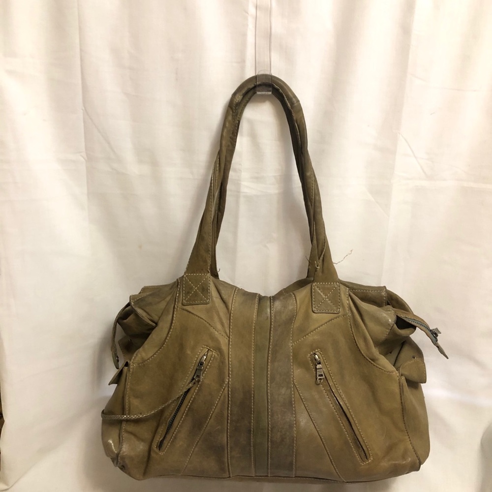 Andrew Marc Distressed Leather Tote Bag Weekender